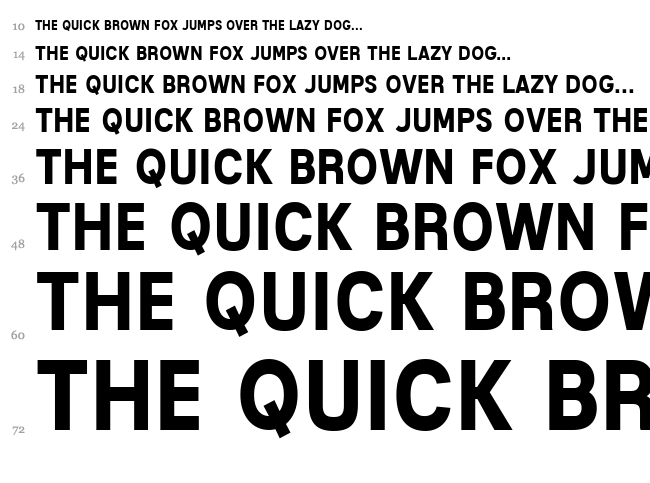 Mixolydian Titling font waterfall